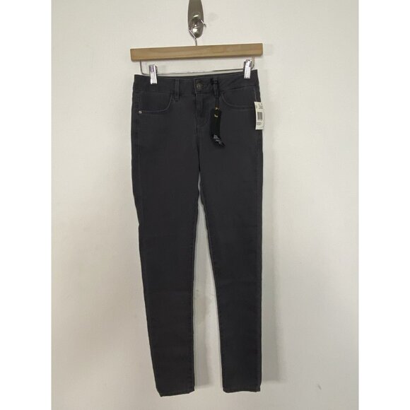 NWT Buffalo David Bitton Faith Cropped Mid Rise Skinny Jeans Super Gray  24X30 - Picture 2 of 9